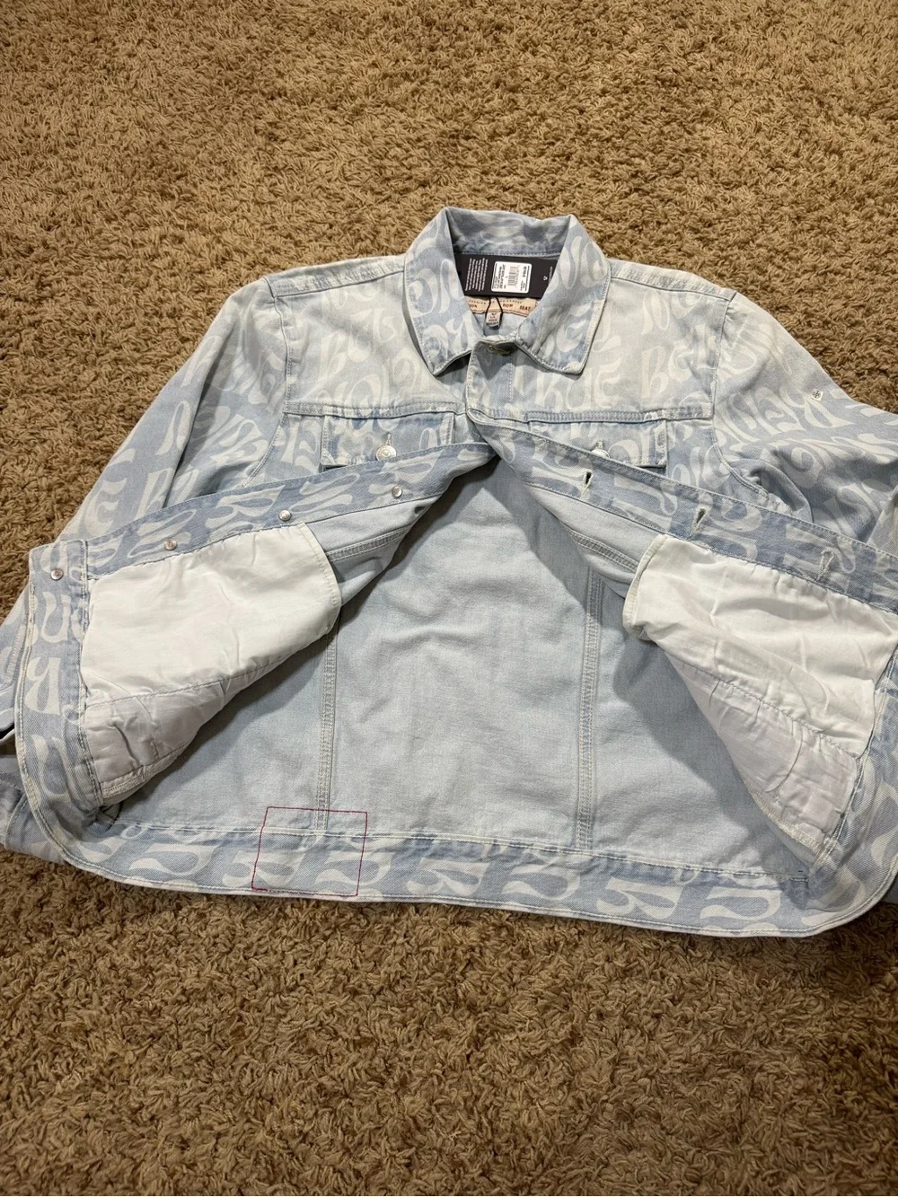 True Religion Jesse AOP Trucker Jacket NWT Mens